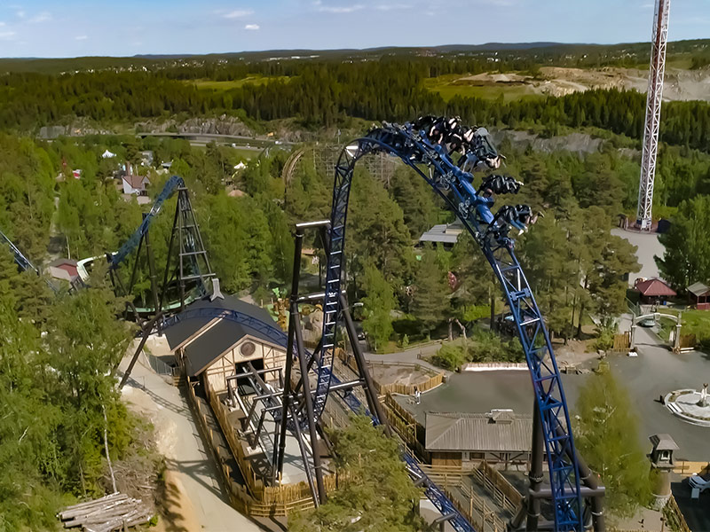 Tusenfryd Storm High Speed Spinning Thrill Attraction