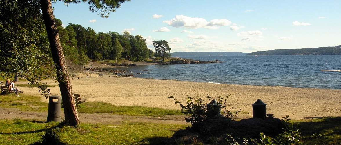 Badestrand Oslofjorden