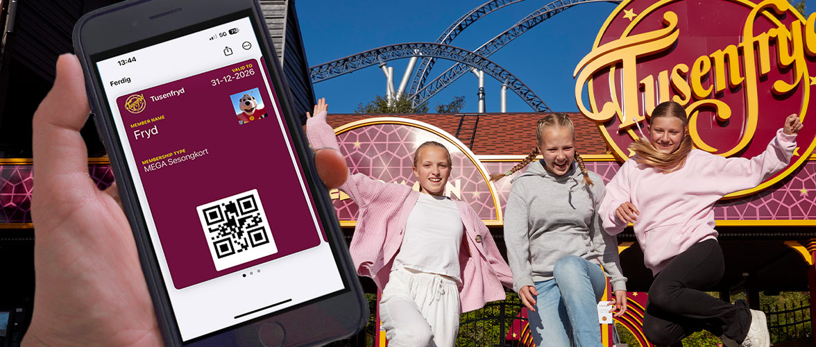 Sesongkort på Tusenfryd – Nå digitalt 