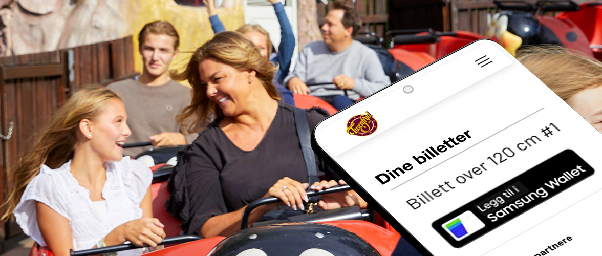 Legg TusenFryd-billetten i Samsung Wallet