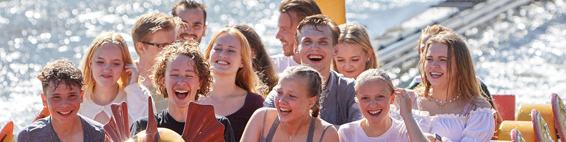 Åpen dagsbillett gjester i Ragnarok TusenFryd