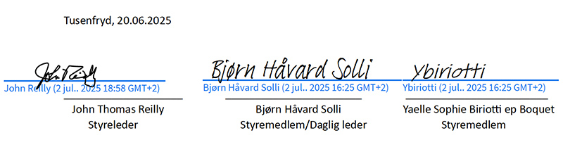 Signaturer Tusenfryd, 20.06.2025